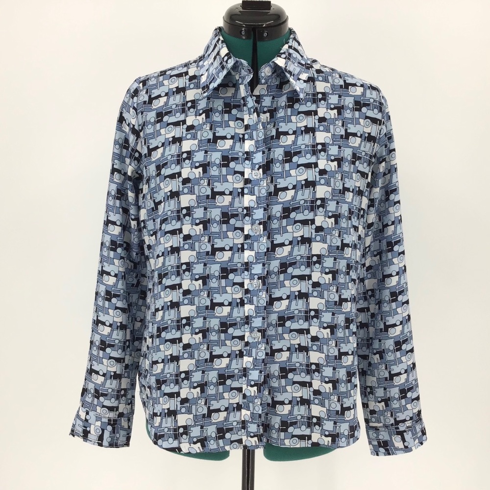 Gloria Vanderbilt Vintage Button-up Blouse, 14